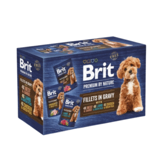 BRIT PREMIUM BY NATURE DOG POUCH 12 x 85 г GRAVY FILLETS MULTIPACK влажный корм для собак в пакетиках