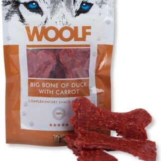 Woolf БОЛЬШАЯ КОСТЬ УТИНАЯ С МОРКОВЬЮ 100 Г деликатесы с уткой