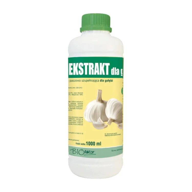 БИОфактор ЭКСТРАКТ ЧЕСНКА ДЛЯ ГОЛУБЕЙ 1 л поддерживает иммунитет, пищеварение