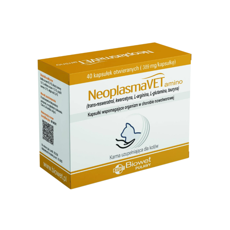 Biowet Puławy NEOPLASMAVET AMINO 40 CAPSULES for oncological cats
