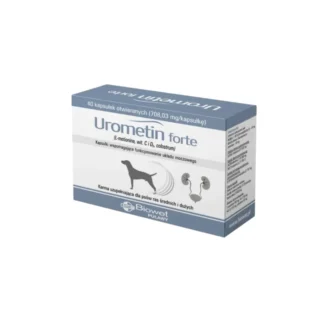 Biowet Puławy УРОМЕТИН ФОРТЕ 40 КАПСУЛ для поддержки работы мочевыводящих путей у собак средних и крупных пород