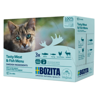 Bozita MULTIBOX PAUCHES С МЯСОМ И РЫБОЙ 12 X 85 Г