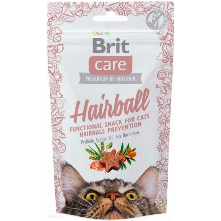 Brit Care корм для кошек, комочки шерсти, 50 г