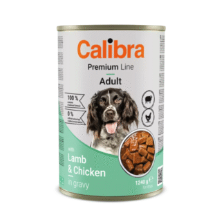 Calibra DOG PREMIUM LAMB, CHICKEN 1240 г НОВЫЙ влажный корм для взрослых собак с ягненком и курицей