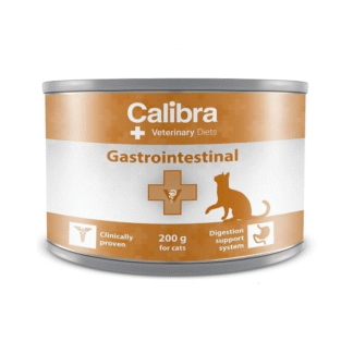 CALIBRA VD CAT GASTROINTESTINAL 200 G НОВЫЙ влажный корм для кошек с расстройствами пищеварения, кишечной абсорбции и недостаточностью поджелудочной железы