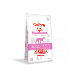 Calibra DOG LIFE JUNIOR LARGE BREED LAMB гипоаллергенный корм с ягненком для молодых собак крупных пород