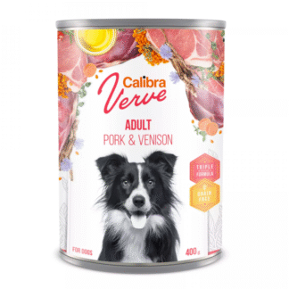 Calibra DOG VERVE GF ADULT PORK & VENISON 400 г беззерновой влажный корм со свининой и олениной для взрослых собак