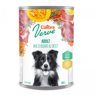 Calibra DOG VERVE GF ADULT WILD BOAR & BEEF 400 г беззерновой влажный корм с говядиной и дичью для взрослых собак