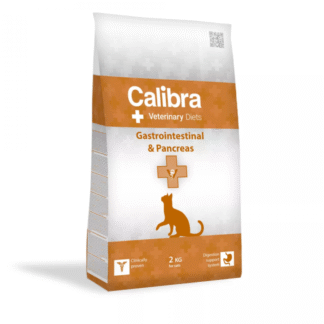 Ветеринарный корм Calibra VD CAT GASTRO/PANCREAS 2 кг для кошек с заболеваниями пищеварительной системы и поджелудочной железы