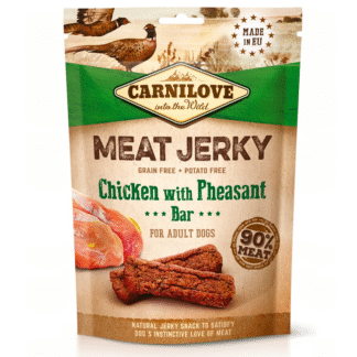 Батончик Carnilove JERKY CHICKEN WITH PHEASANT 100 г протеиновый с курицей и фазаном для собак