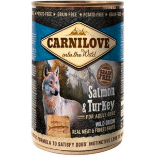Carnilove DOG SALMON/TURKEY 400 г влажный консервированный корм для собак без зерна