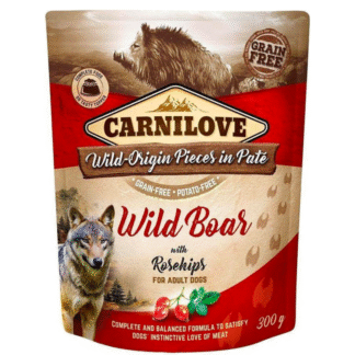 Carnilove DOG BAG BOAR & ROSEHIPS 300 г влажный корм для собак с мясом дикого кабана и шиповником