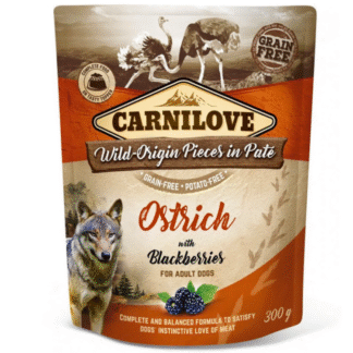 Carnilove DOG PACK OSTRICH & BLACKBERRIES 300 г влажный корм для собак со страусом и ежевикой