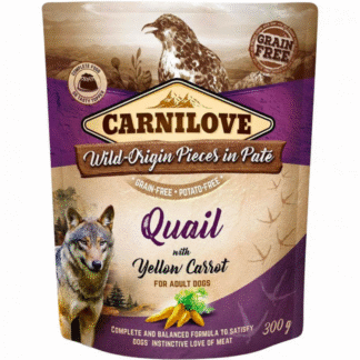 Carnilove DOG PACK QUAIL & YELLOW CARROT 300 г влажный корм для собак с перепелом и морковью