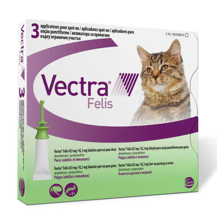 Ceva VECTRA FELIS /3 ПИПЕТКИ/ капли от блох для кошек
