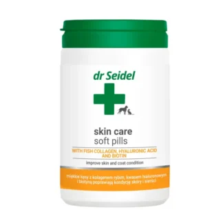 Dermapharm dr Seidel Мягкие таблетки для ухода за кожей 225 г вкусные кусочки с биотином для собак и кошек с чувствительной кожей, тусклой шерстью и в период линьки