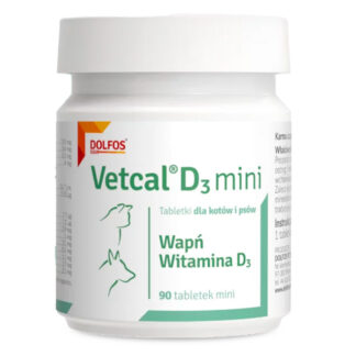 Dolfos CANIS/CAT VETCAL MINI 90 TABLETS (Vetcal D3 Mini) минералы и аминокислоты без фосфора для мелких собак и кошек