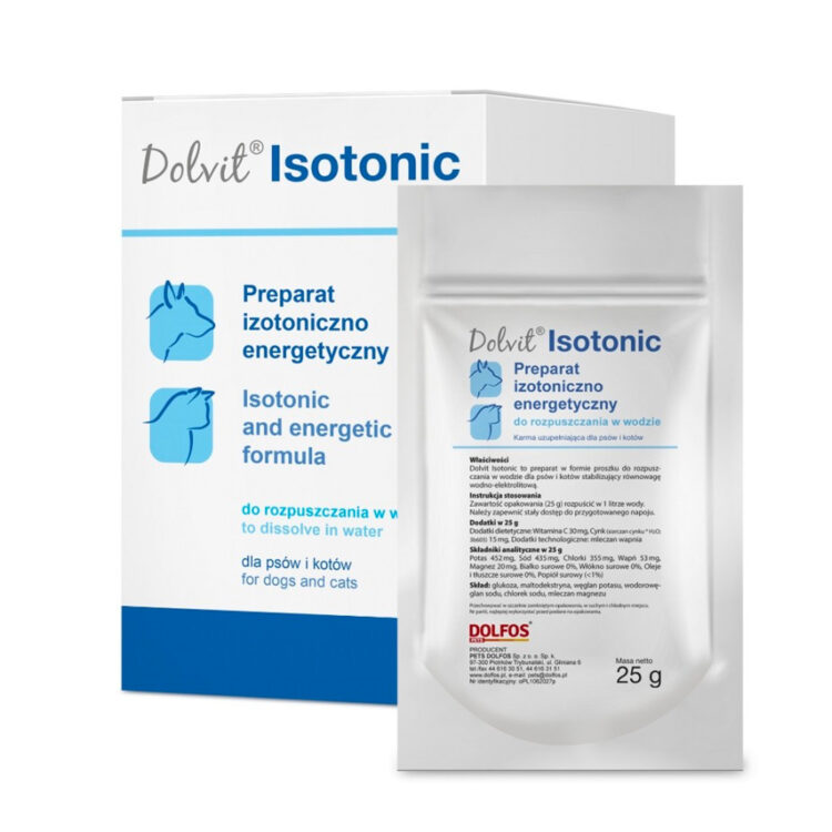 Электролиты для собак и кошек Dolfos DOLVIT ISOTONIC 10 X 25 г