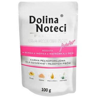 Долина Ноцеци ПРЕМИУМ КОРМ ДЛЯ МАЛЫХ ПОРОД, БОГАТЫЙ СЕРДЦЕМ ИНДЕЙКИ С ГУСИНОЙ ПЕЧЕНЬЮ, ПАКЕТ 100 Г