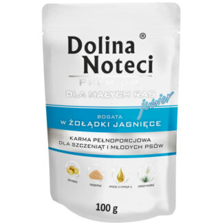 Dolina Noteci PREMIUM JUNIOR SMALL BREEDS, РИЧ В LAMB Gizzards, 100 г, пакетик