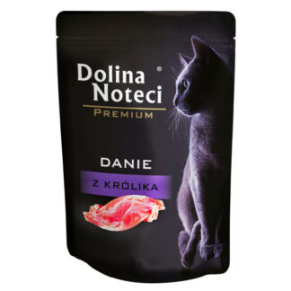 Dolina Noteci PREMIUM CAT POUCH 85 G RABBIT DISH