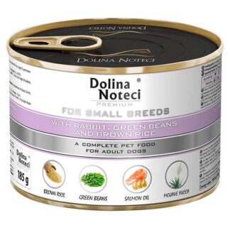 Dolina Noteci ПРЕМИУМ-КОРМ ДЛЯ МЕЛКИХ ПОРОД С КРОЛИКОЙ, ФАСОЛЬЮ И КОРИЧНЕВЫМ РИСОМ 185 Г
