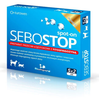 Eurowet SEBOSTOP SPOT-ON 5 X 2 ML Противосеборейный препарат с фитосфингозином для собак и кошек