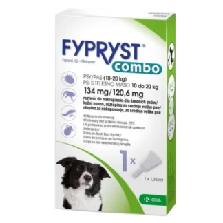 Krka FYPRYST COMBO 134/120.6 MG DOG 10-20 KG 1 PCS капли от блох, клещей и вшей