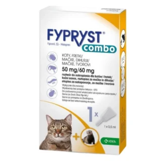 Krka FYPRYST COMBO 50/60 MG CAT 1 PCS капли от блох, клещей и вшей