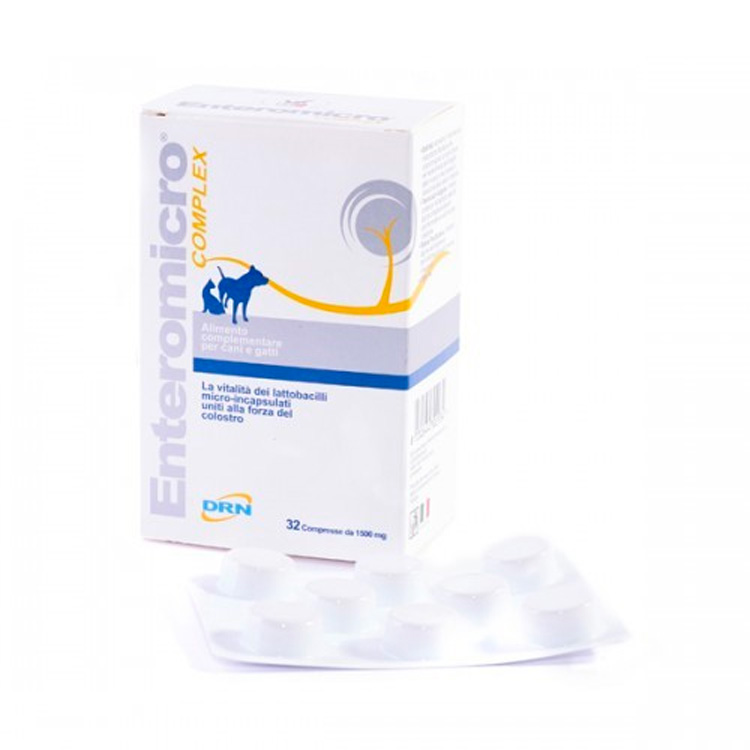 Geulincx ENTEROMICRO 32 таблетки пробиотик + пребиотик для собак и кошек