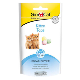Таблетки GimCat KITTEN TABS 40 г способствуют развитию котят.