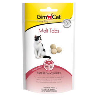 GimCat MALT TABS 40G лакомство для кошек против комков шерсти