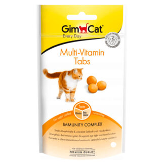 GimCat MULTI-VITAMIN TABS 40G Витаминные таблетки для поддержки иммунитета вашей кошки