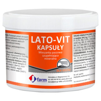 Капсулы Jfarm LATO-VIT 9 штук, минеральные и витаминные капсулы для поддержки воспроизводства у коров