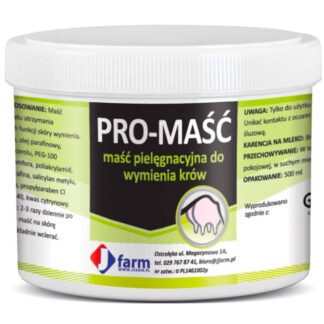 Jfarm PRO-OINTMENT 500 G — препарат для борьбы с отеками и воспалениями вымени у коров.