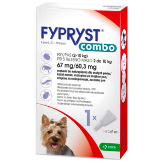Krka FYPRYST COMBO 67/60.3 MG DOG 2-10 KG 1 PCS капли от блох, клещей и вшей