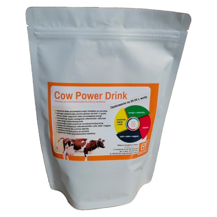 OptiMax COW POWER DRINK 600 г вкусный, концентрированный энергетический напиток для коров после отела