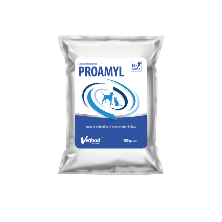 Белковая добавка Vetfood PROAMYL 100 г для истощенных, истощённых животных, страдающих пищевой аллергией