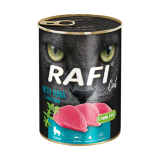 Dolina Noteci RAFI CAT CAN 400 G STERILISED WITH TUNA беззерновой влажный корм для кошек