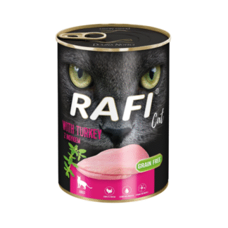 Dolina Noteci RAFI CAT CAN 400 G WITH TURKEY беззерновой влажный корм для кошек