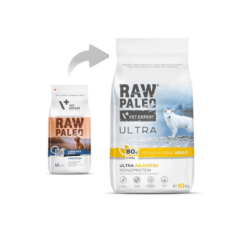 Vet Expert RAW PALEO ULTRA TURKEY MEDIUM&LARGE ADULT беззерновой корм с индейкой для взрослых собак средних и крупных пород