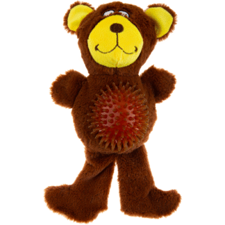 Мягкая игрушка для собак Recofun FLUFFY TEDDY – плюшевый мишка с животом ёжика