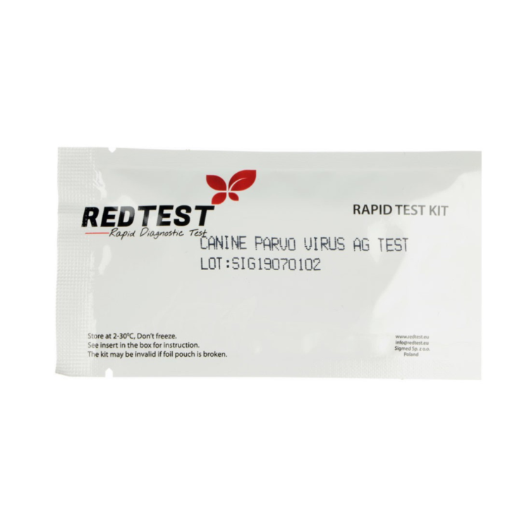 Sigmed Redtest БЫСТРЫЙ ДИАГНОСТИЧЕСКИЙ ТЕСТ CPV AG парвовирус (1 шт.)