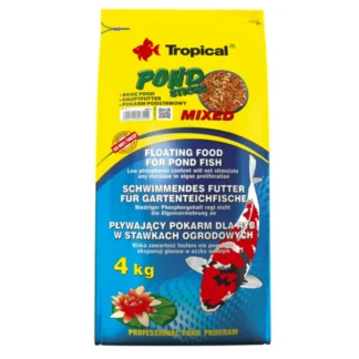 Тропические палочки для пруда, смешанные, пакет 4 кг, корм для прудовых рыб