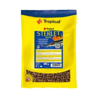 Тропический СТЕРЛЯДЬ БАЗОВЫЙ М 500 г (1000 мл) корм для осетровых, декоративных карпов, сомов