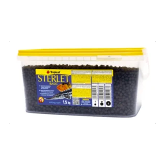 Тропический СТЕРЛЯДЬ БАЗОВЫЙ S 1,5 КГ (3 Л) корм для осетровых, декоративных карпов, сомов