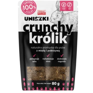 Uniszki CRUNCHY RABBIT 80 г натуральное лакомство для собак
