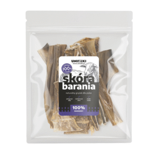 Натуральное жевательное и кусательное лакомство для собак Uniszki SHEEPSKIN 100 г