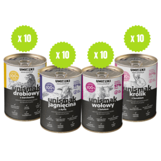 Uniszki UNISMAK SET MIX OF FLAVORS BA 410 G (40 ШТУК) влажный корм для собак без зерновых