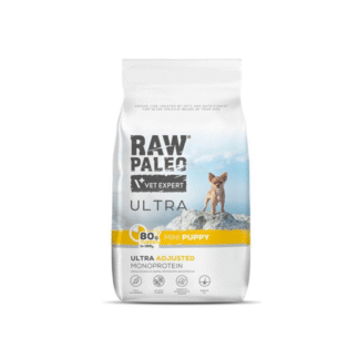 Vet Expert RAW PALEO ULTRA DOG PUPPY MINI TURKEY 8 кг сухой корм с индейкой для щенков мелких пород